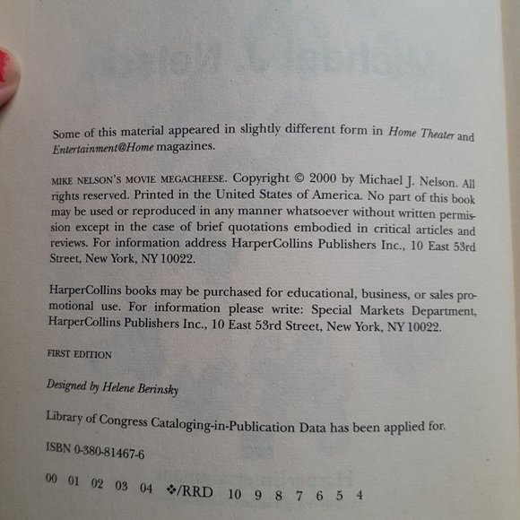 Mike Nelson's Movie Megacheese by Michael J. Nelson Paperback Book MST3K BMovies - Picture 11 of 14